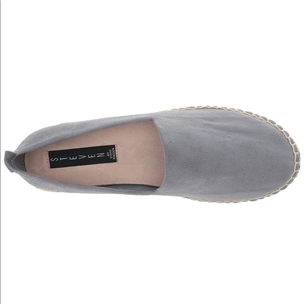 Blue Espadrille Chunky Flatform Slip On Loafers - Picture 11 of 12